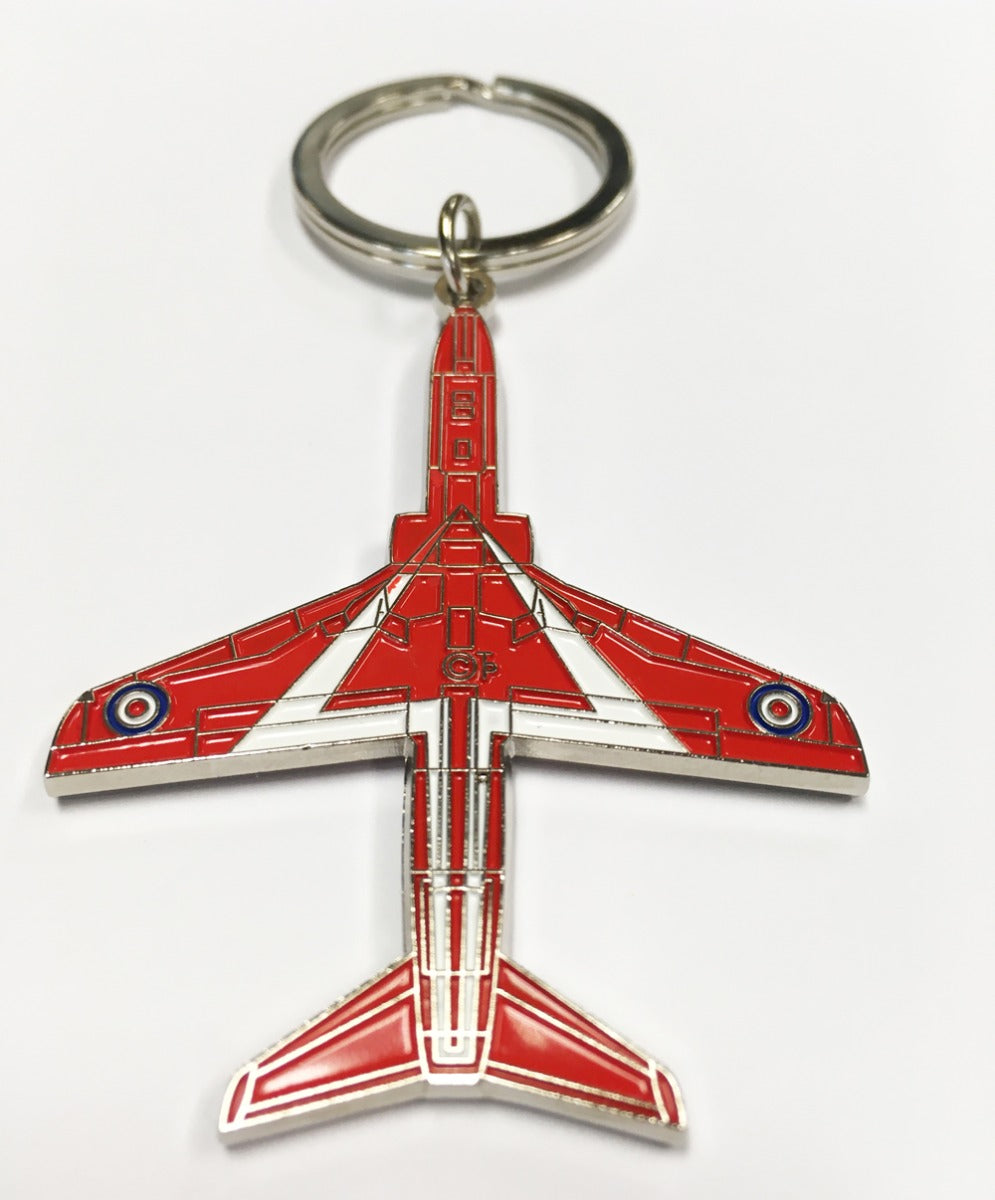 Red Arrows Plan View Enamel Keyring