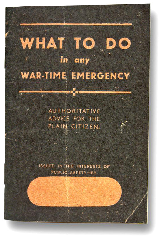 What To Do In Any War-Time Emergency Replica Booklet