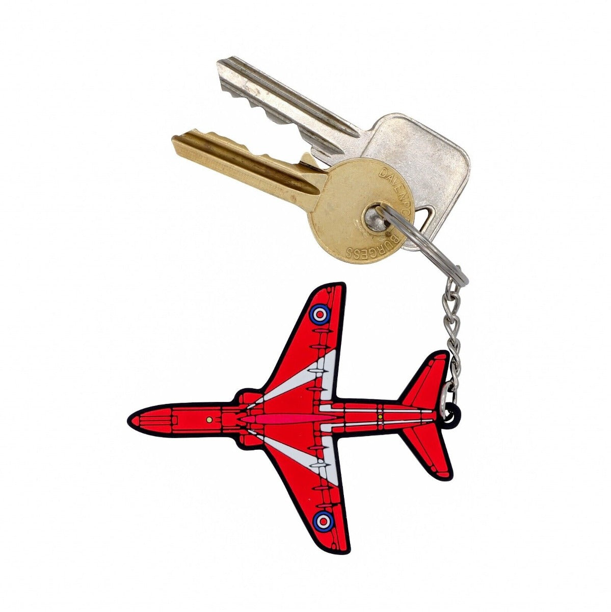 Red Arrows PVC Keyring